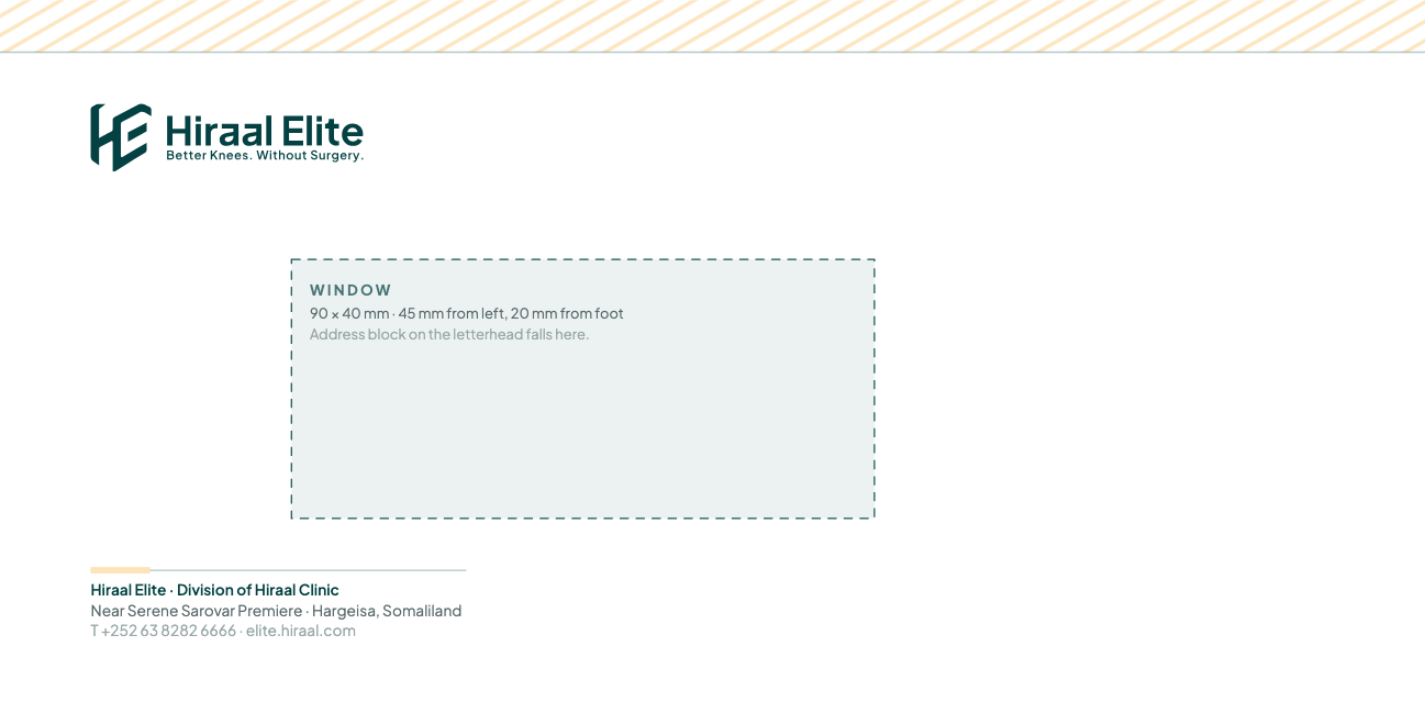 Dl Envelope Window